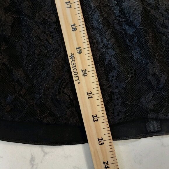 Victoria’s Secret Lingerie Slip Chemise Womens Sz M Black Grunge Goth Babydoll - Picture 10 of 13